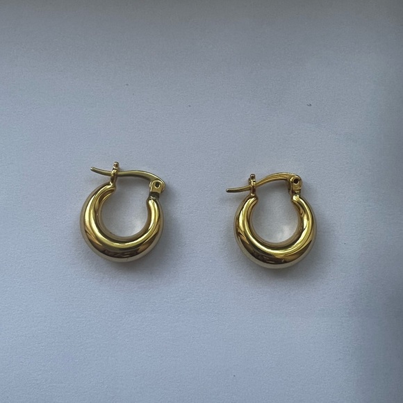 Never Worn St. Eve Mini Harlow Hoops - Picture 3 of 4